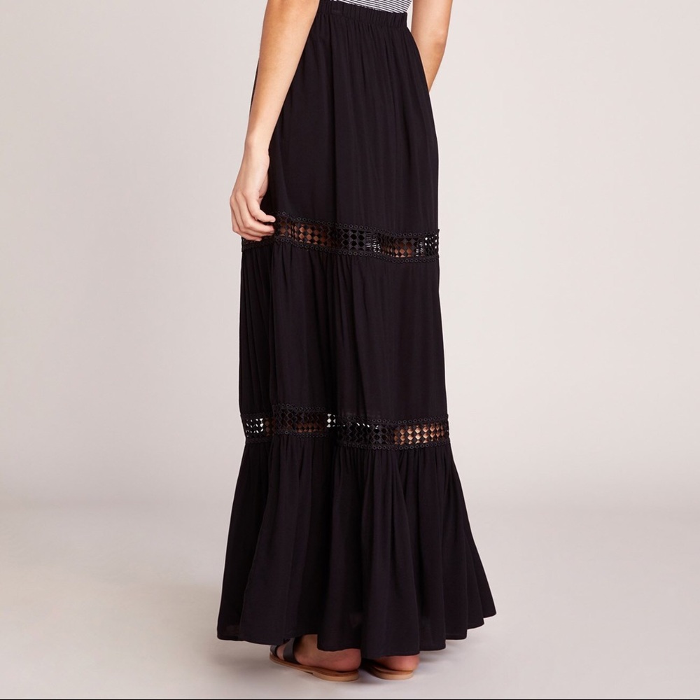 Jack by BB Dakota black always right maxi skirt